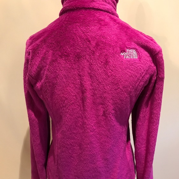 Hot pink Northface fuzzy jacket Small - Picture 3 of 6